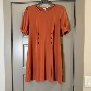 BCBGENERATION | Short sleeve peach dress